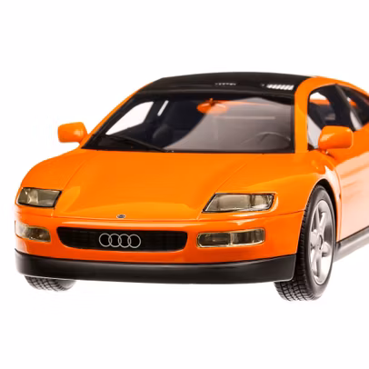 Audi Quattro Spyder 1991, macheta  auto, scara 1:18, portocaliu, BoS-Models