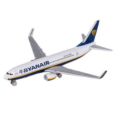 Avion jucarie Boeing 737 Ryanair scara 1-500 - vedere 3/4 stanga fata