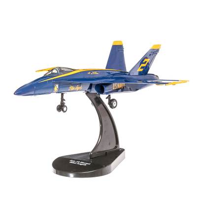 Avion McDonnell Douglas F-18 Hornet Blue Angels 2006, macheta avion, scara 1:48, albastru cu galben, New Ray