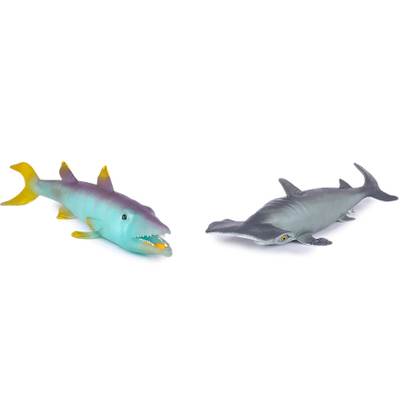 Maxxi Sharks & Co. DeAgostini - Pachet Rechin Baracuda cu dungi galbene (cu efect special) si Rechinul ciocan