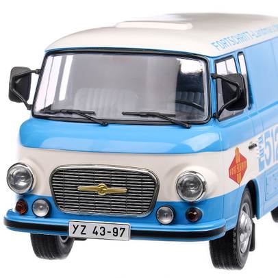 Barkas B 1000 Box Wagon 1970, macheta auto scara 1:18, bleu, MCG
