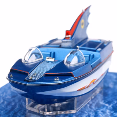Batman boat, scara 1:43, alb cu albastru, Magazine Models