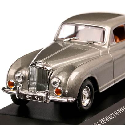 Bentley Continental R-Type Franay 1954, macheta auto, scara 1:43, gri metalizat, Lucky Die Cast