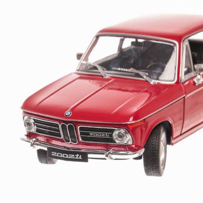 BMW 2002 Ti 1974, macheta auto scara 1:24, rosu, window box, Welly-5