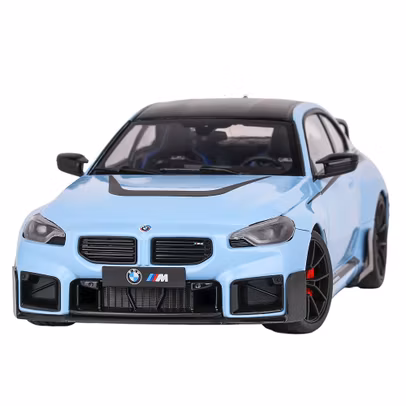 Macheta BMW M2 G87 Performance Parts 1:18 albastru Solido - vedere din fata