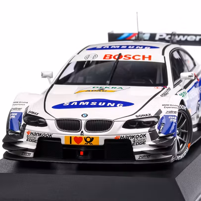 BMW M3 DTM 2013, BMW Team Schnitzer #2 Dirk Werner,macheta auto, scara 1:18, alb cu albastru, Minichamps