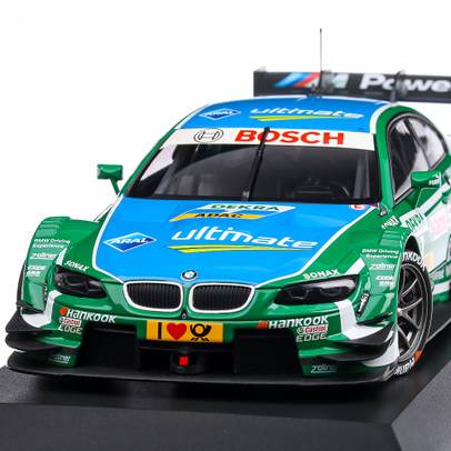 BMW M3 DTM 2013, BMW Team RBM #7 Augusto Farfus,macheta auto, scara 1:18, verde, Minichamps