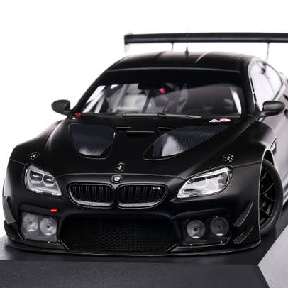 BMW M6 GT3 Plain Body Version 2016, macheta auto scara 1:18, negru, Minichamps
