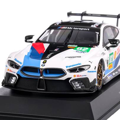 BMW M8 GTE BMW Team MTEK 2018, macheta auto, scara 1:18, alb cu rosu si albastru, Minichamps