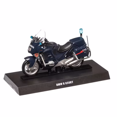 BMW R 850 RT Carabinieri, macheta motocicleta scara 1:24, albastru inchis, Magazine Models-2