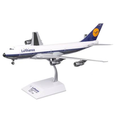 Boeing 747-200 Lufthansa D-ABYD, macheta avion, scara 1:200, alb cu albastru, Herpa
