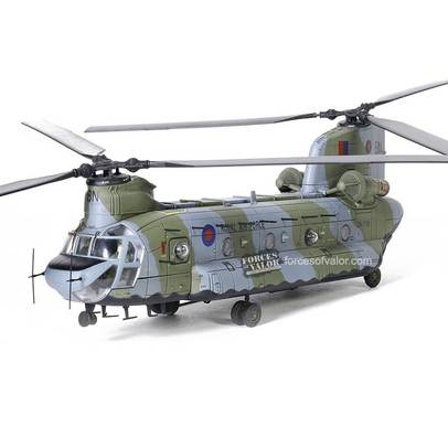 Boeing Chinook HC. Mk.1 1982, vehicul militar scara 1:72, camuflaj albastru cu verde, Forces of Valor