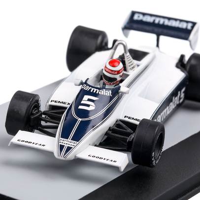 Brabham FORD BT49C 1981,  #5 Nelson Piquet P1 German GP, macheta auto scara 1:43, albastru, Atlas