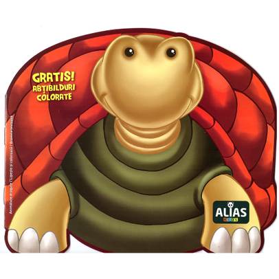 Lipeste si coloreaza - Animalute Dragute - Broasca Testoasa