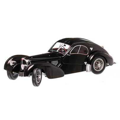 Bugatti Type 57 Atlantic 1937, macheta auto, scara 1:18, negru, Solido