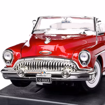 Buick Skylark Cabrio 1953, macheta auto scara 1:18, visiniu metalizat, MotorMax