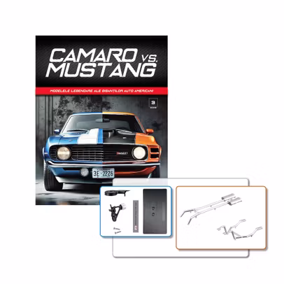 Camaro vs Mustang Nr.3 kit construibil 1:18 colectie auto - revista si piese