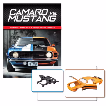 Camaro vs Mustang Nr.7 kit construibil macheta auto 1:18 - revista cu piese