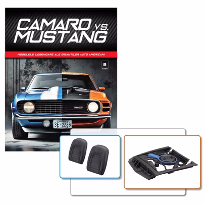 Camaro vs Mustang Nr.8 kit construibil macheta auto 1:18 - revista cu piese