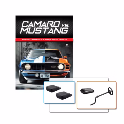 Camaro vs Mustang Nr.9 kit construibil macheta auto 1:18 scaune Camaro si directie Mustang