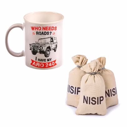 Pachet cana si trei saculeti cu nisip, decorativi, pentru macheta Aro 240