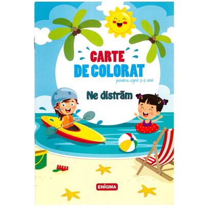 Carte de colorat pentru copii 3-5 ani - Ne distram