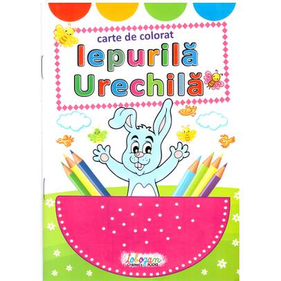 Iepurila Urechila - Carte de colorat