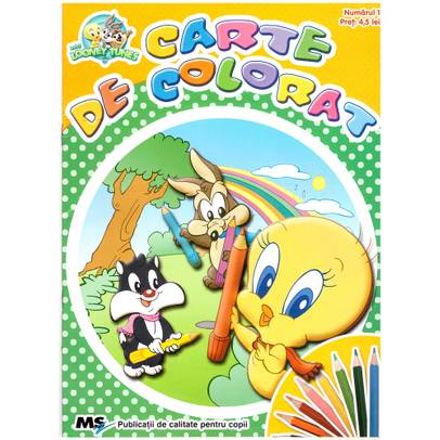 Carte de colorat Baby Looney  Tunes