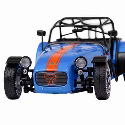 Caterham Seven 275R Academy 2014, macheta auto, scara 1:18, bleu, Solido