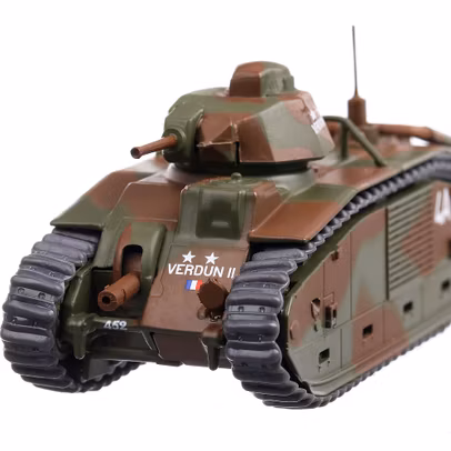 Char B1 bis 1940, macheta vehicul militar, maro, scara 1:72, Magazine Models