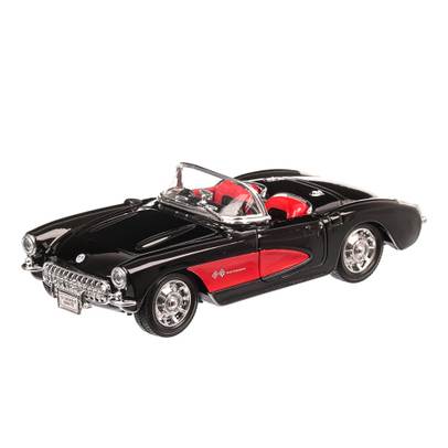 Chevrolet Corvette 1957, macheta auto, scara  1:24, negru, Welly