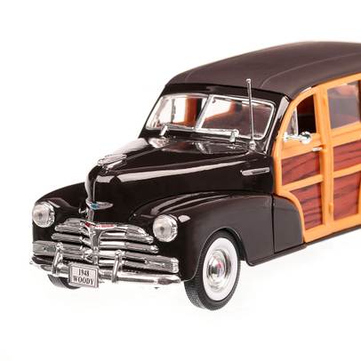 Chevrolet Fleetmaster 1948, macheta auto, scara 1:24, maro inchis, Welly