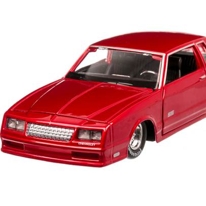 Chevrolet Monte Carlo SS 1986, macheta auto scara 1:24, rosu metalizat, Maisto