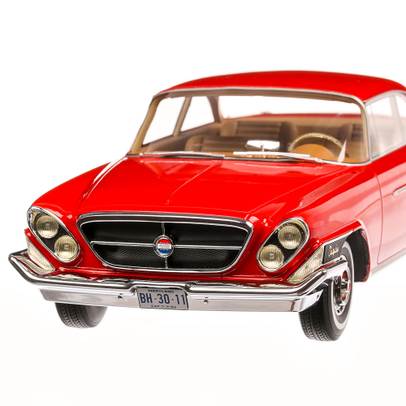 Chrysler 300H 2-door 1962, macheta  auto, scara 1:18, rosu, BoS-Models