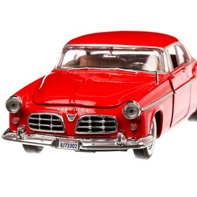 
Chrysler C300 1955, macheta auto, scara 1:24, rosu, MotorMax
