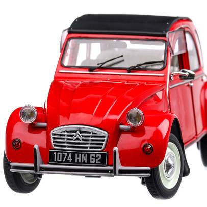 Citroen 2CV6 1982, macheta auto, scara 1:18, rosu, Solido