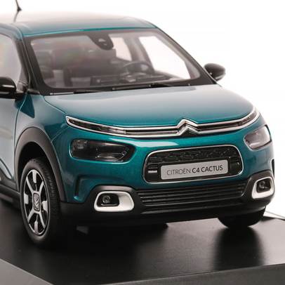 Citroen C4 Cactus 2018, macheta auto,  scara 1:18, verde metalizat, Norev