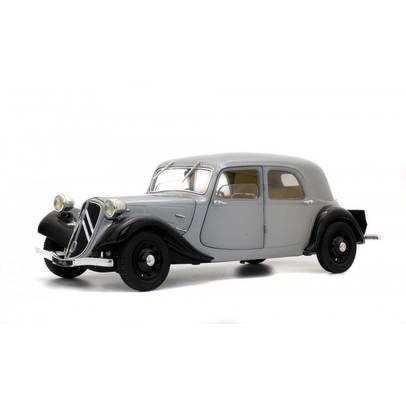 Citroen Traction 11B 1937, macheta auto, scara 1:18, gri cu negru, Solido