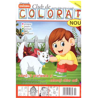 Club de colorat pentru fetite istete si vesele