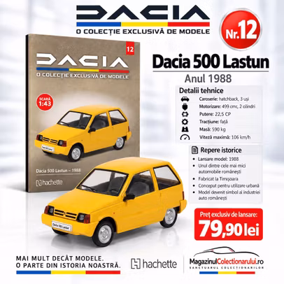 Colectia Dacia Nr.11 Dacia 1300 Break Ambulanta 1995 alba macheta 1:43 Hachette - prezentare
