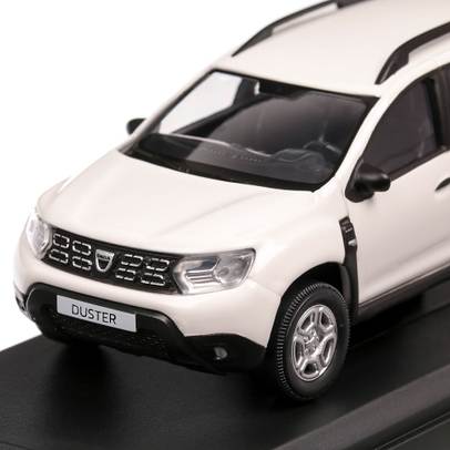 Dacia Duster 2017, macheta SUV scara 1:43, alb, Norev