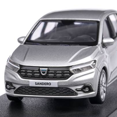 Dacia Sandero 2021, macheta auto, scara 1:43, gri, Norev