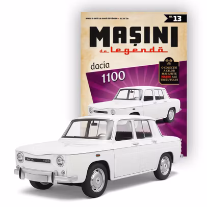 Masini de Legenda Nr.13 - Dacia 1100 Gri - Scara 1:43 DeAgostini - revista + macheta