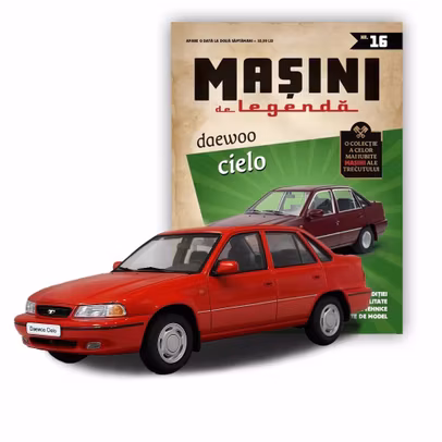 Macheta auto Daewoo Cielo Rosu – Mașini de Legendă Nr.17 – scara 1:43 DeAgostini