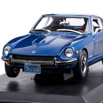 Datsun 240Z 1971, macheta auto scara 1:18, bleu, Maisto