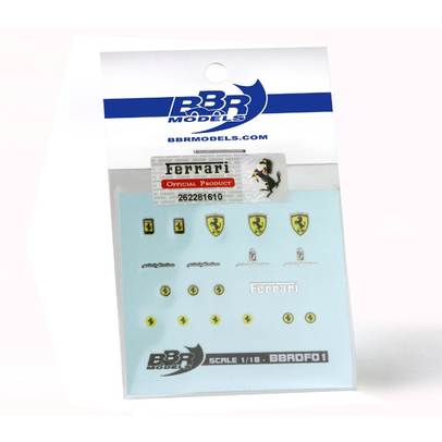 Decaluri Ferrari scara 1:18, BBR Models
