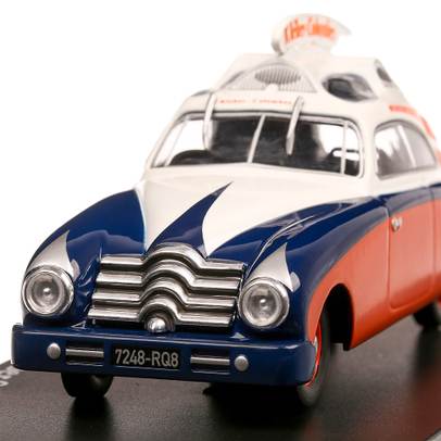 Delahaye 148L 1950, macheta auto scara 1:43, negru cu alb si rosu, Atlas