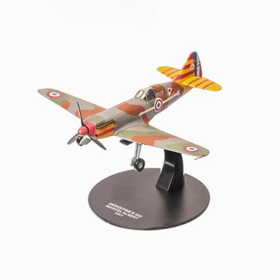 Dewoitine D.520 Marcel Albert 1941, macheta avion scara 1:72, camuflaj, Atlas