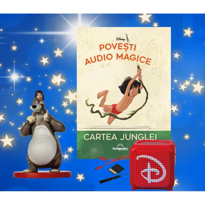 Poveste Audio Disney Nr.2 Cartea Junglei cu boxa audio Povesti Audio Magice DeAgostini
