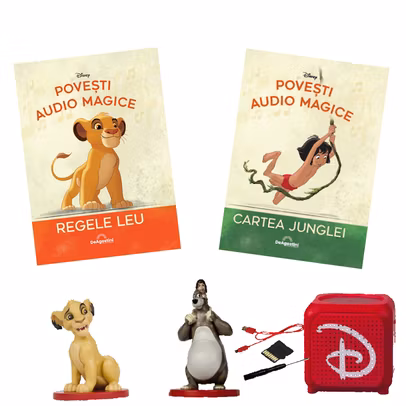 Pachet Nr.1-2 Povesti Audio Magice Disney cu boxa interactiva DeAgostini
